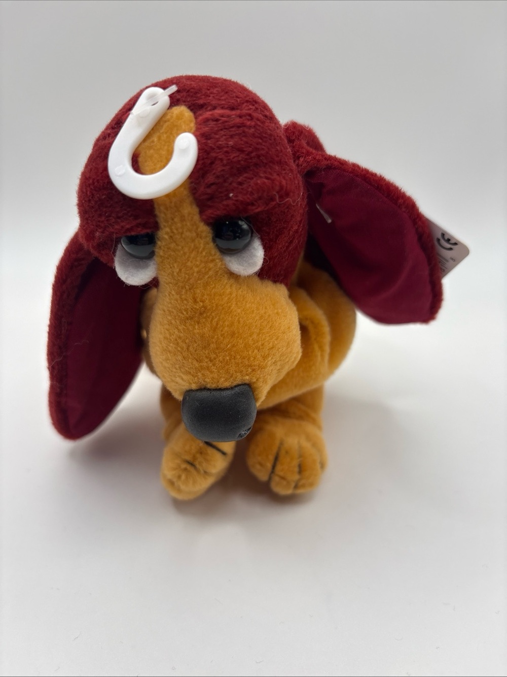 Applause Hush Puppies Basset Hound Dog Plush 6in Shoe Mascot Ad Promo Hang Tags